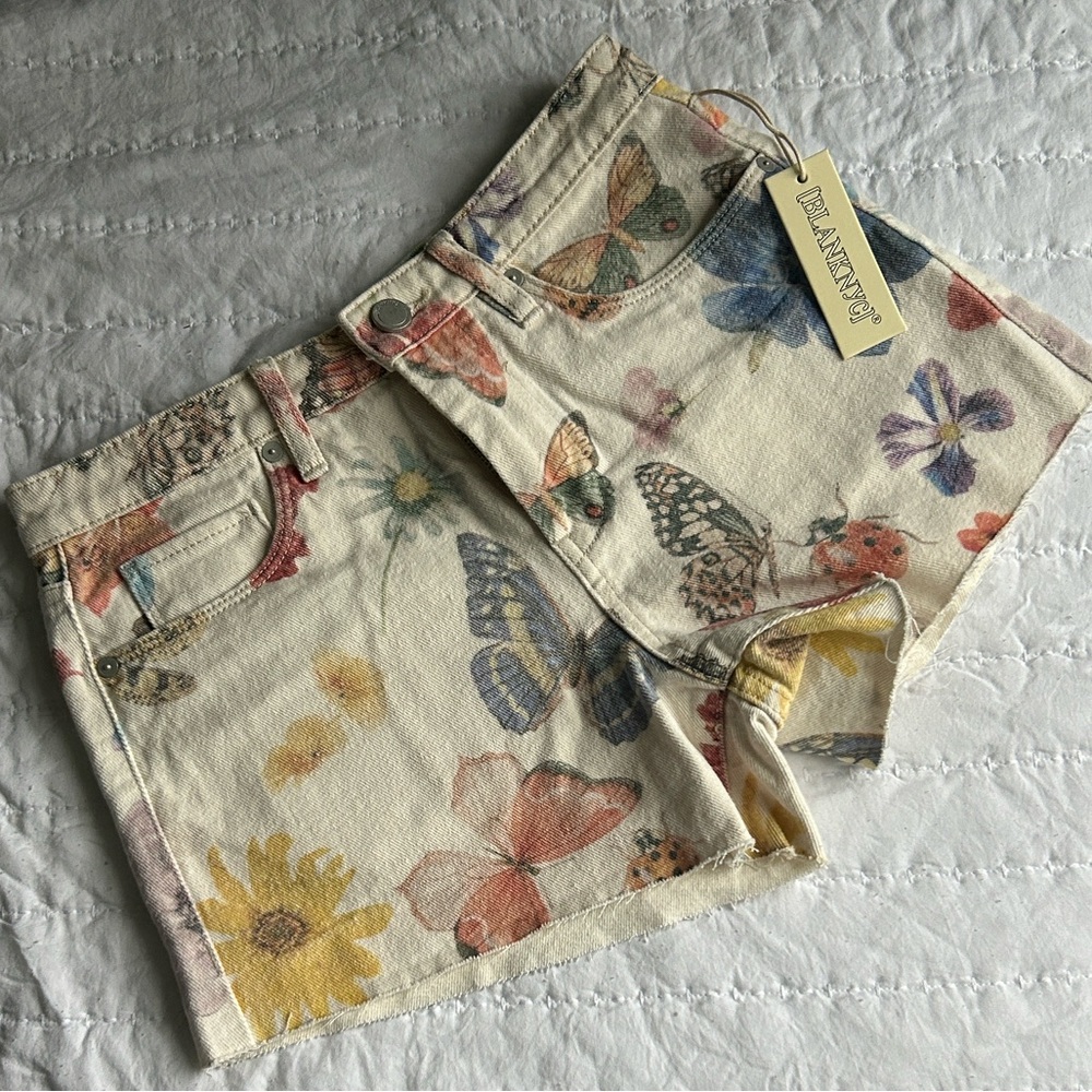 Blank NYC Multicolor Print Shorts